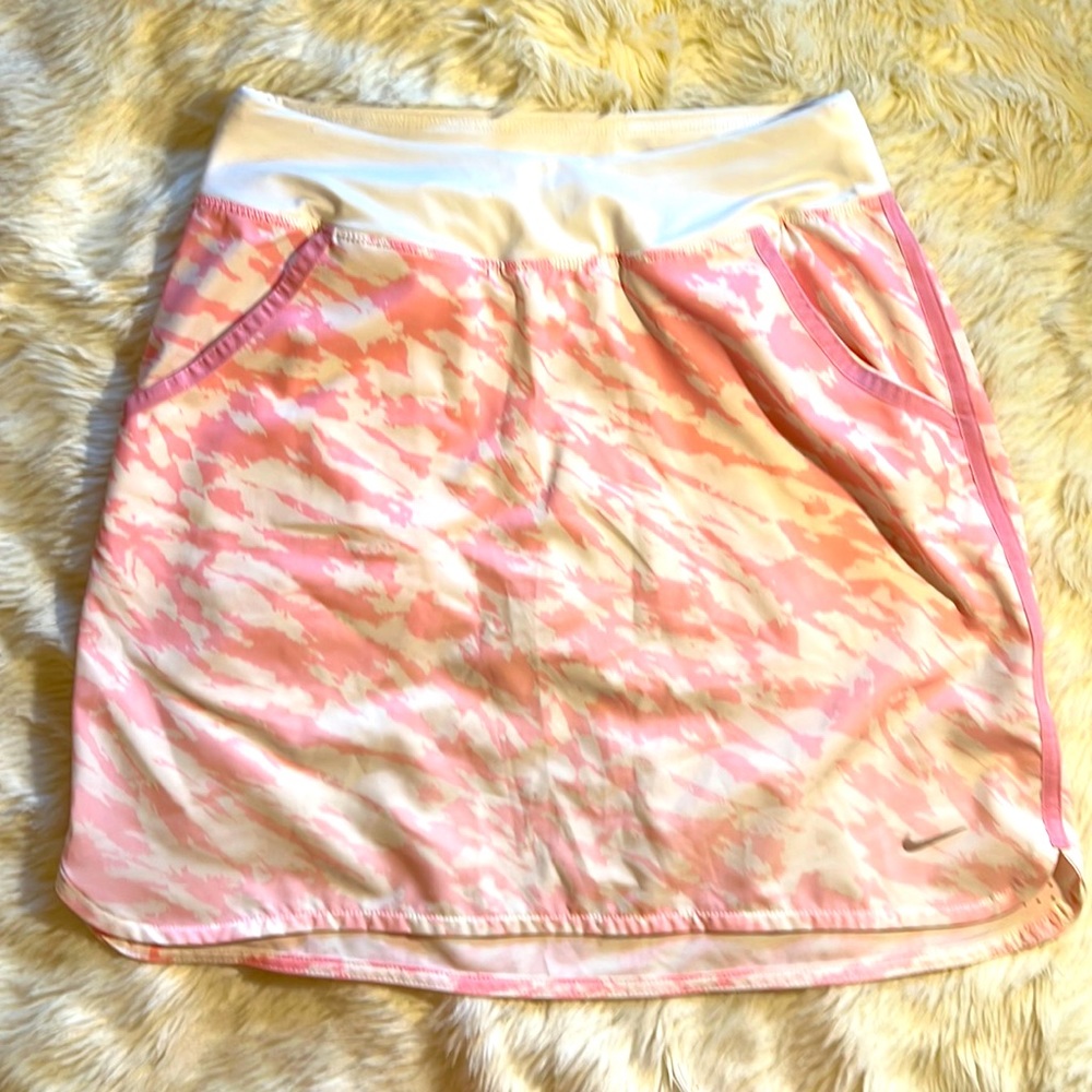 Nike Golf Pink White Athletic Skort Shorts
